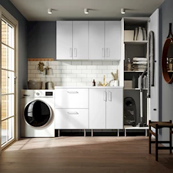 ART9230010101 - Fossbad vaskerom 230 Hvit m/Hvit benkeplate -