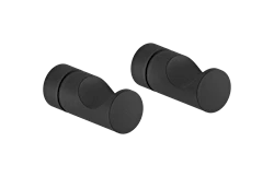 NRF4332809 - Silhouet håndklekroker 2 stk, sort matt -